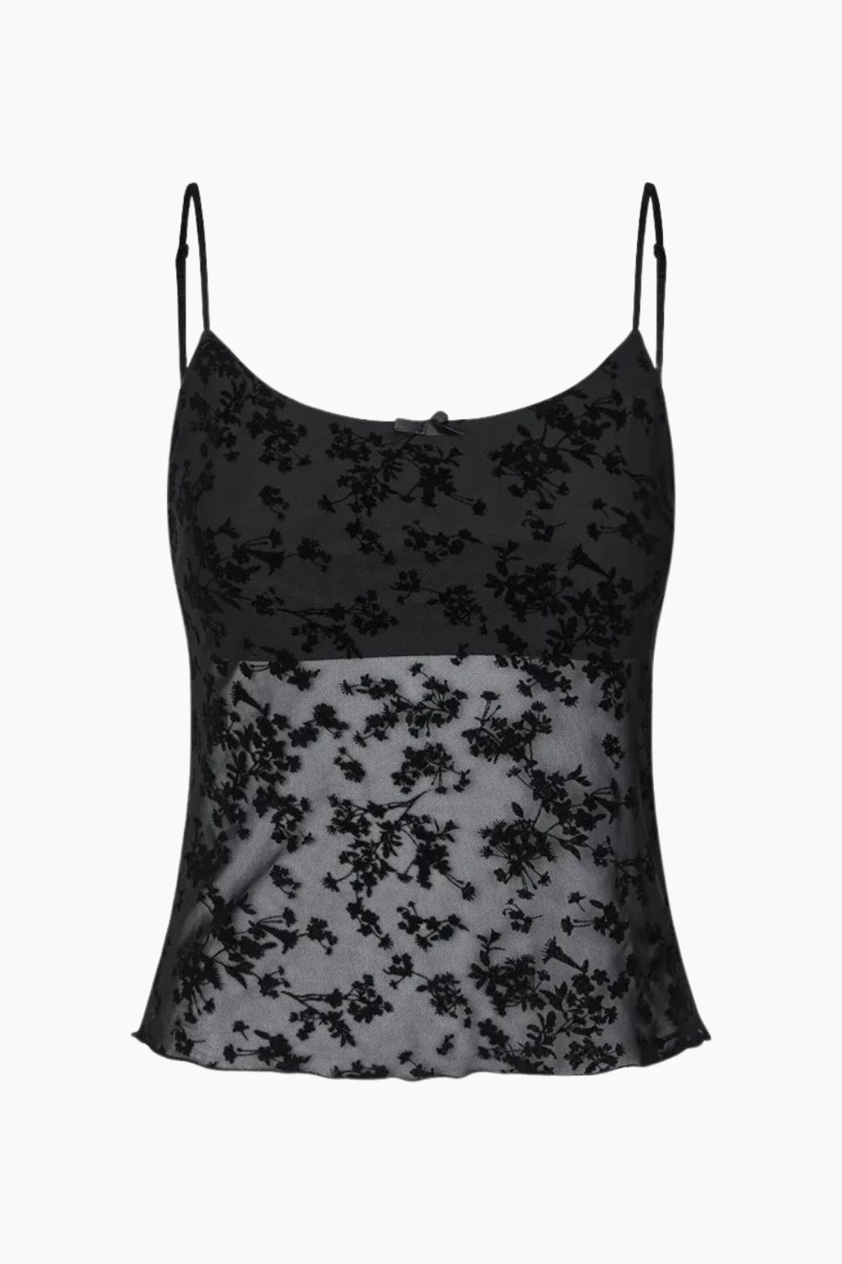 Ennicola SL Top - Black Leaves - Envii - Sort L