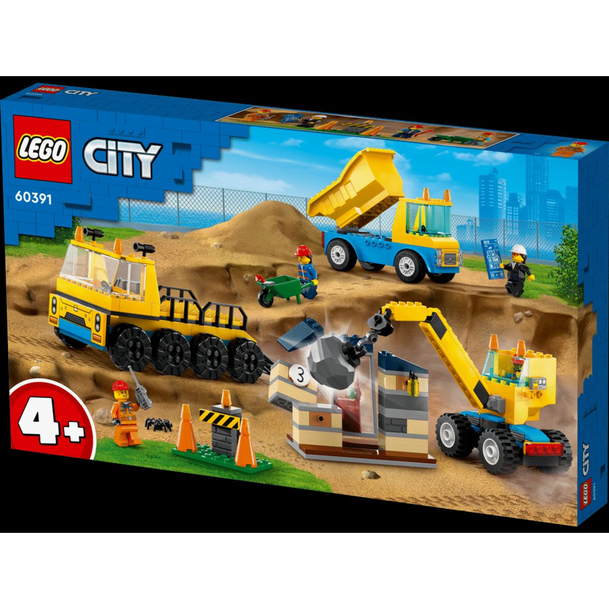 Entreprenørmaskiner og nedrivningskran 60391 LEGO ® City