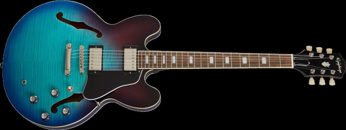 Epiphone ES-335 Figured El-guitar (Blueberry Burst)