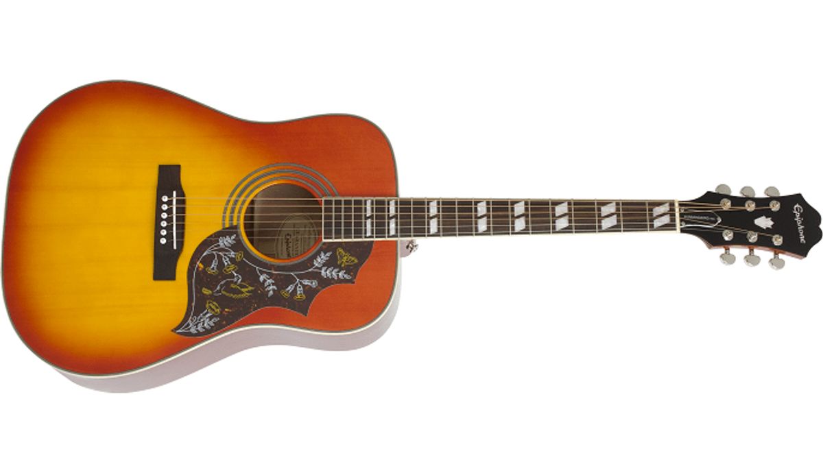 Epiphone Hummingbird Studio Western Guitar (Faded Cherry)