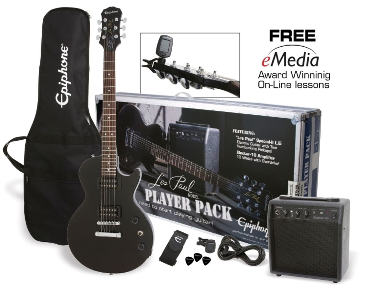 Epiphone Les Paul Player Pack Ebony