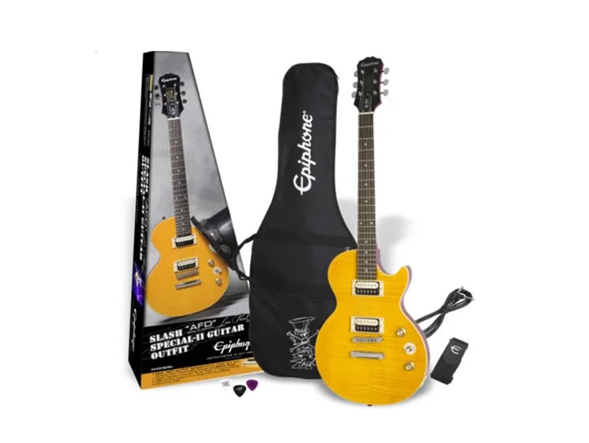 Epiphone Slash AFD LP Special-II El-guitar Pakke (Appetite Amber)