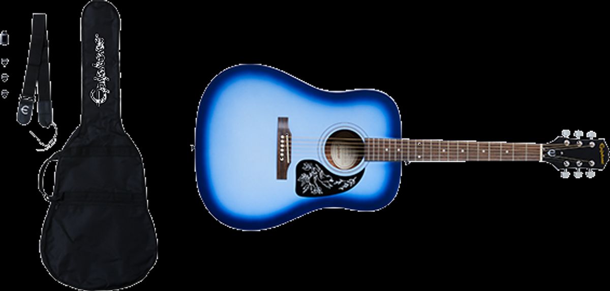 Epiphone Starling Western Guitar Pakke (Starlight Blue)