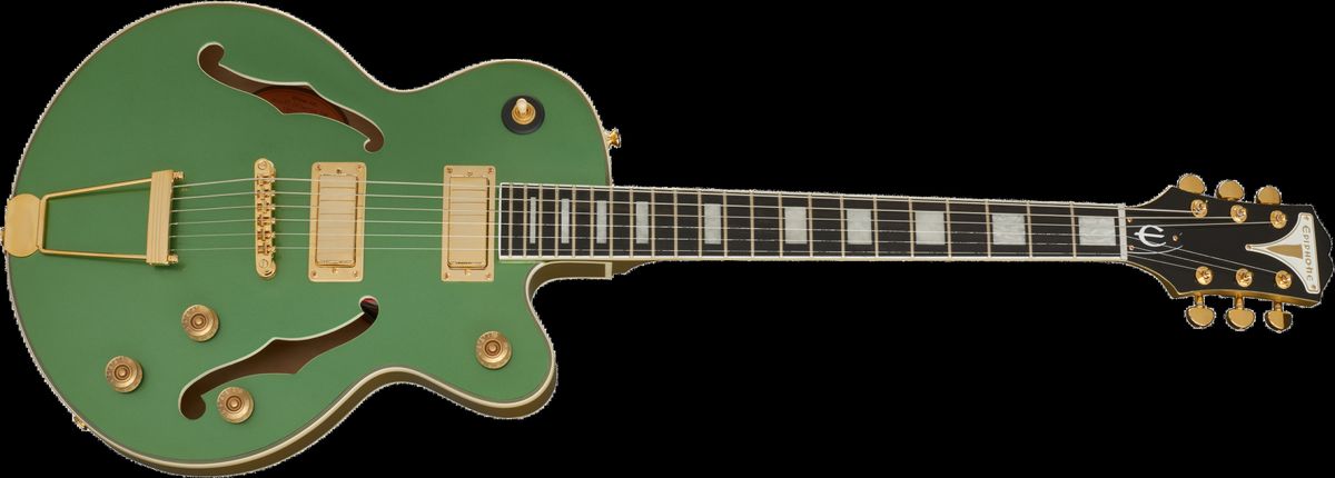 Epiphone Uptown Kat ES El-guitar (Emerald Green Metallic)