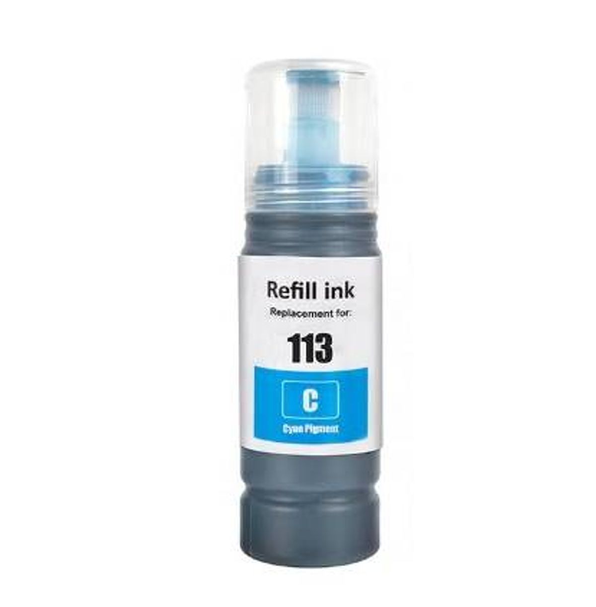 Epson 113 cyan blækrefill 70 ml kompatibel - C13T06B240