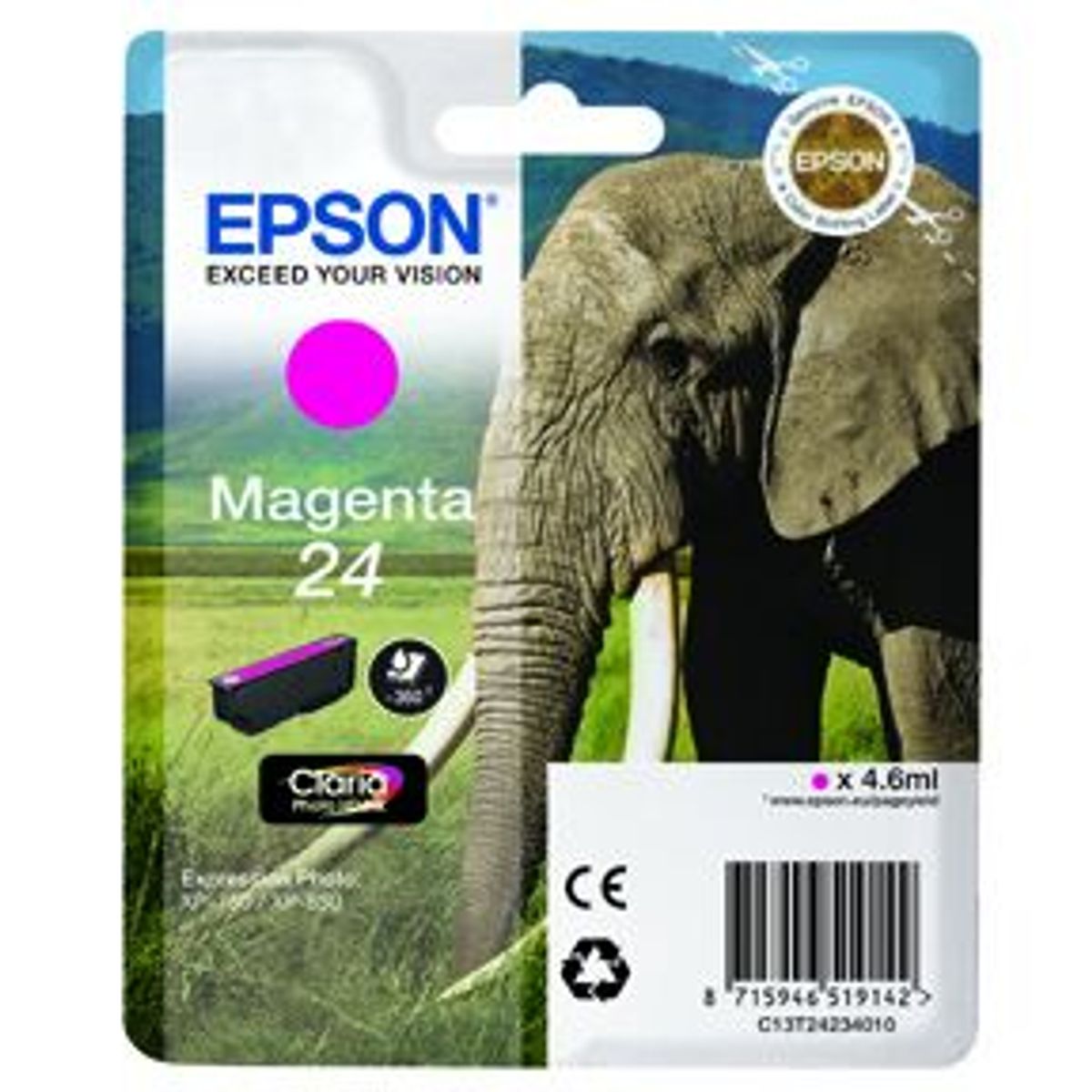 Epson 24 T2423 M - C13T24234012 Original - Magenta 4,5 ml