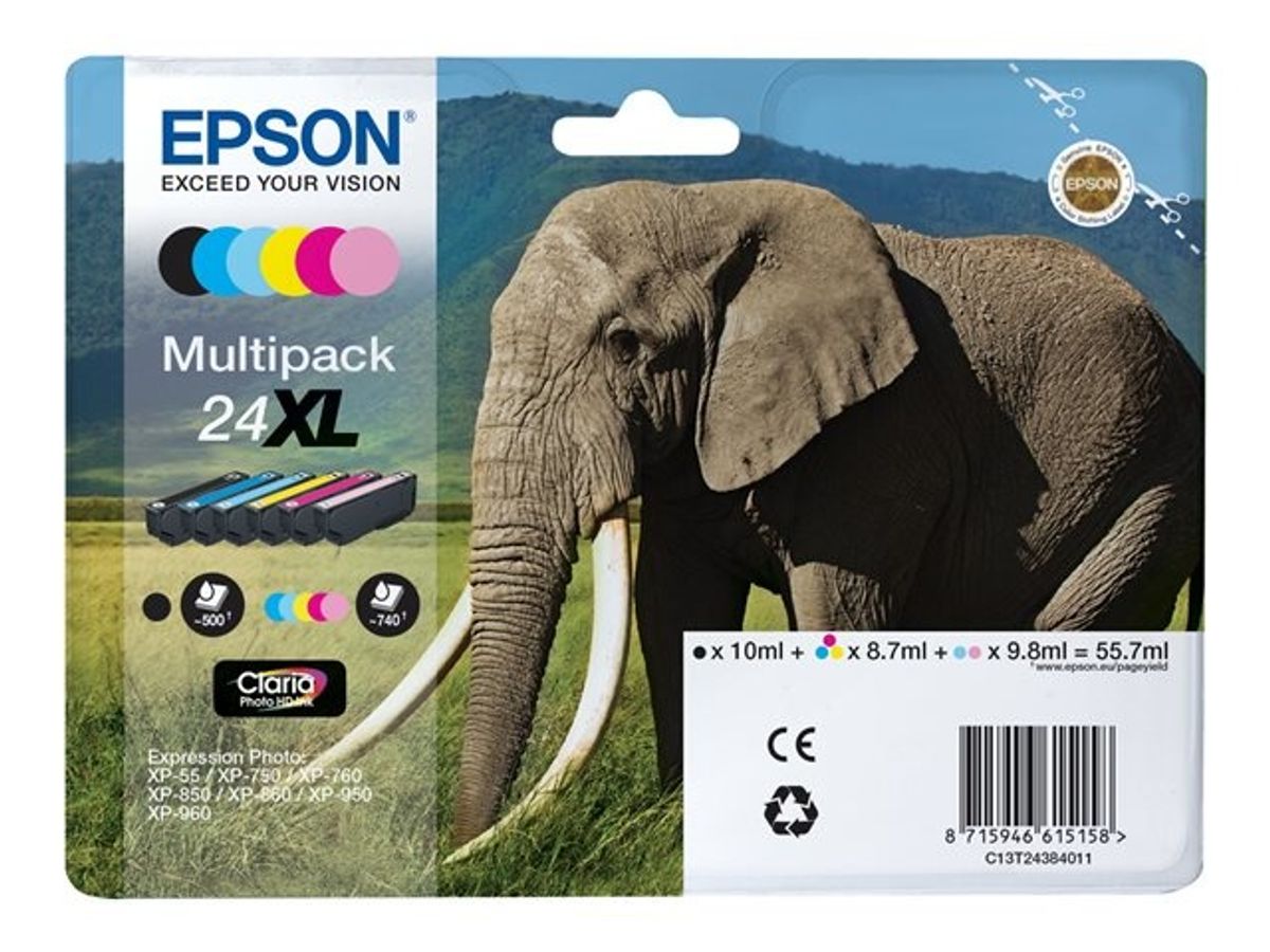 Epson 24XL multipack 6 stk. blækpatroner