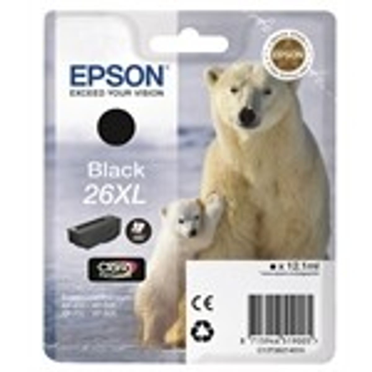 Epson 26XL Sort Printerpatron Original