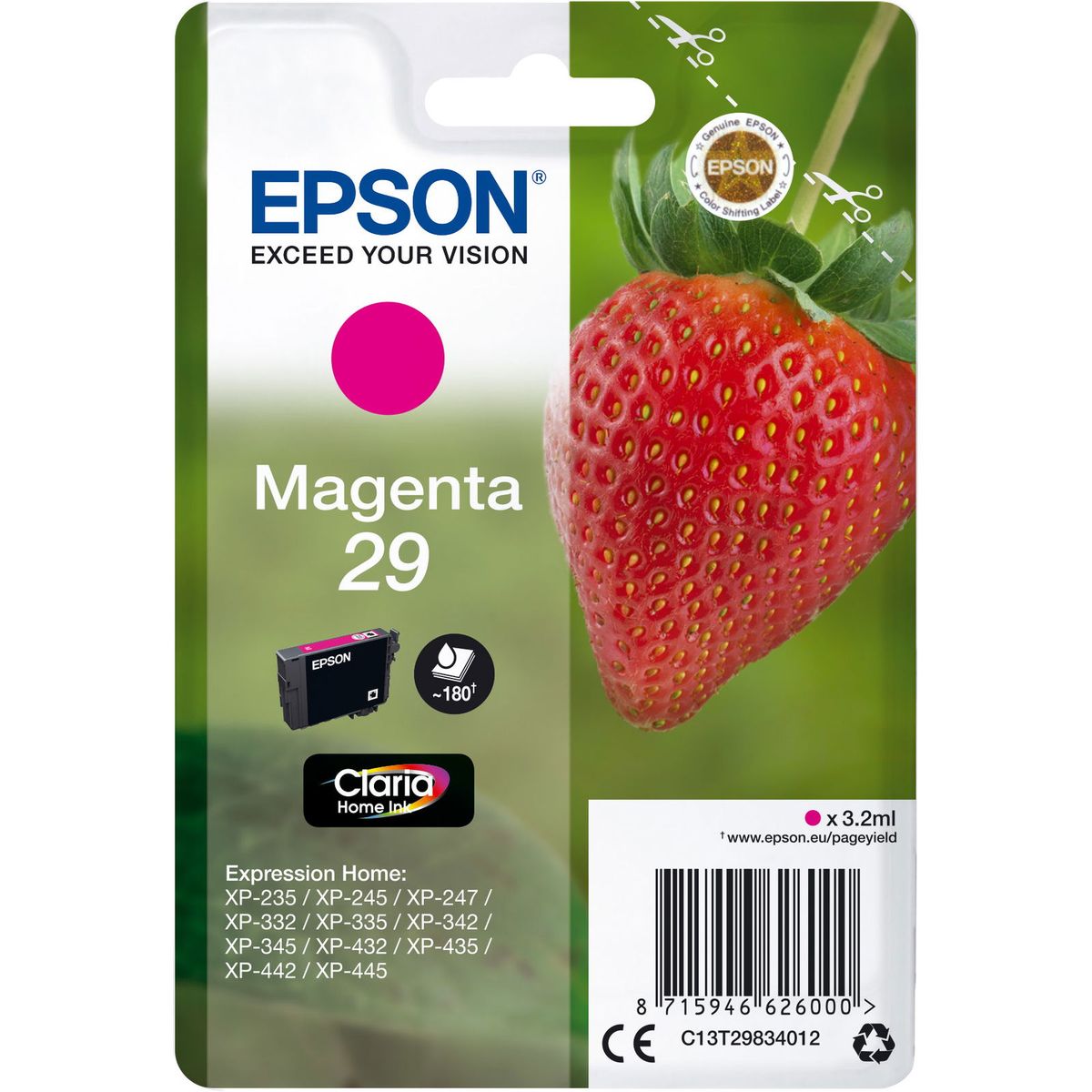 Epson 29 blækpatron magenta