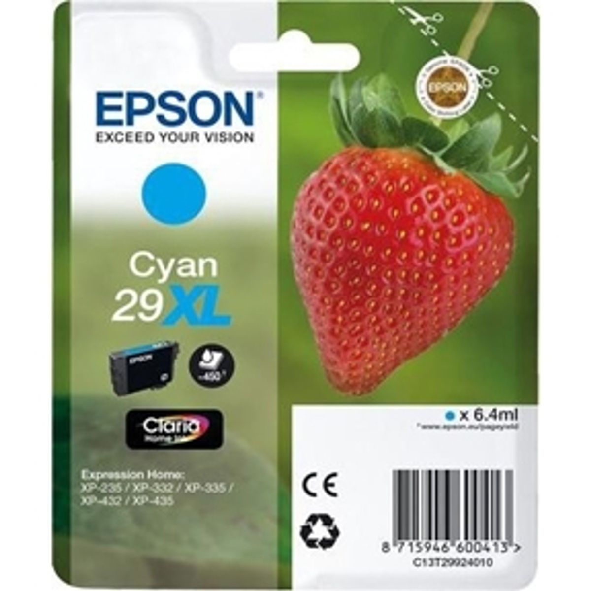 Epson 29XL T2992 C - C13T29924012 Original - Cyan 6,4 ml