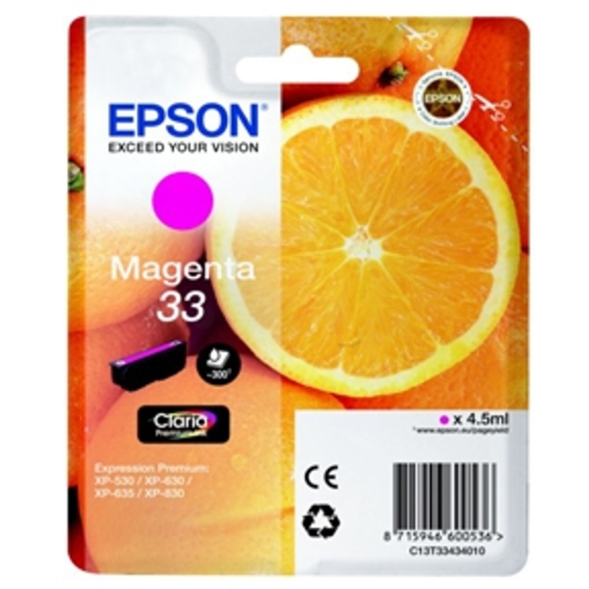 Epson 33 T3343 M - C13T33434012 Original - Magenta 4,95 ml