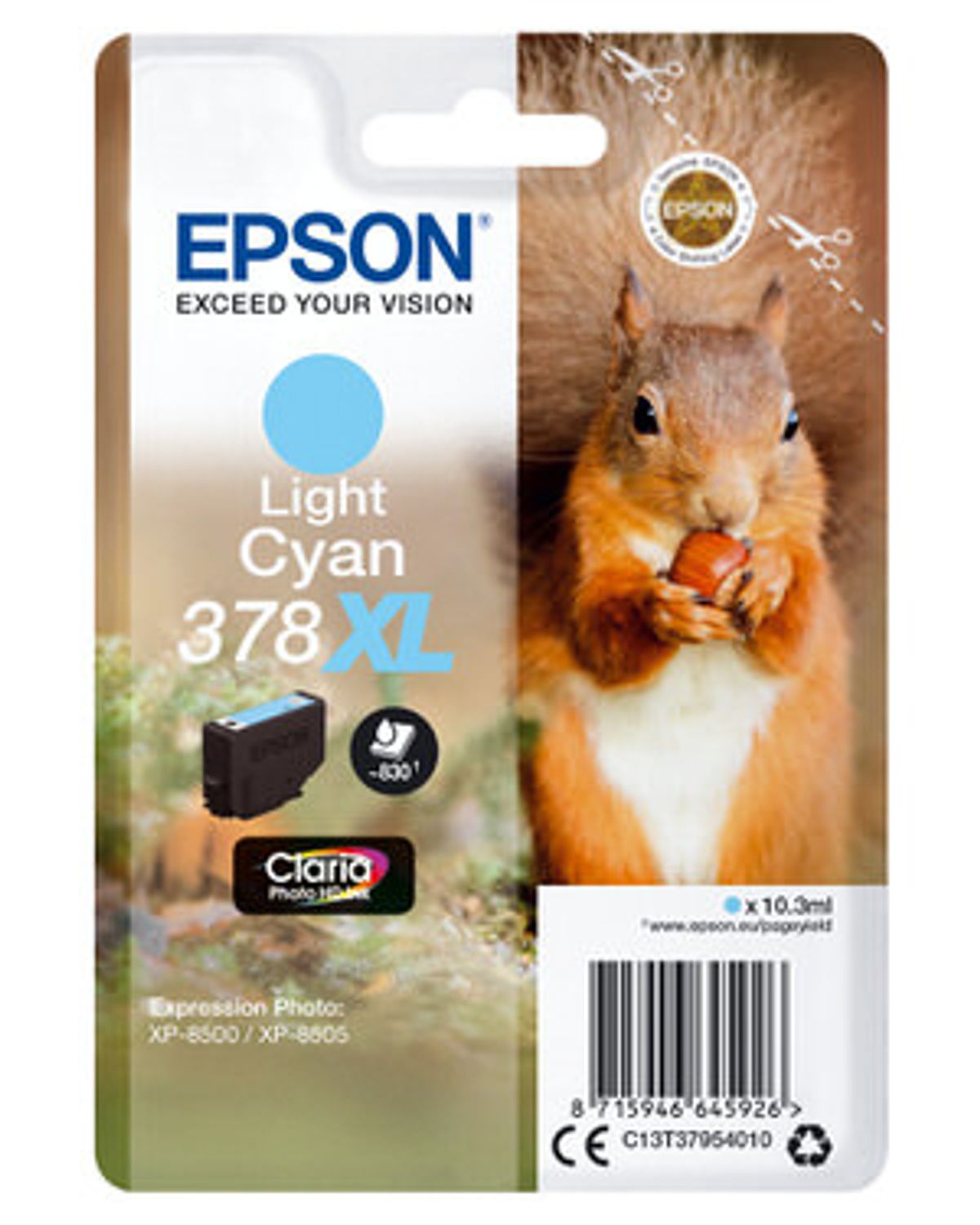 Epson 378XL Light Cyan Printerpatron Original