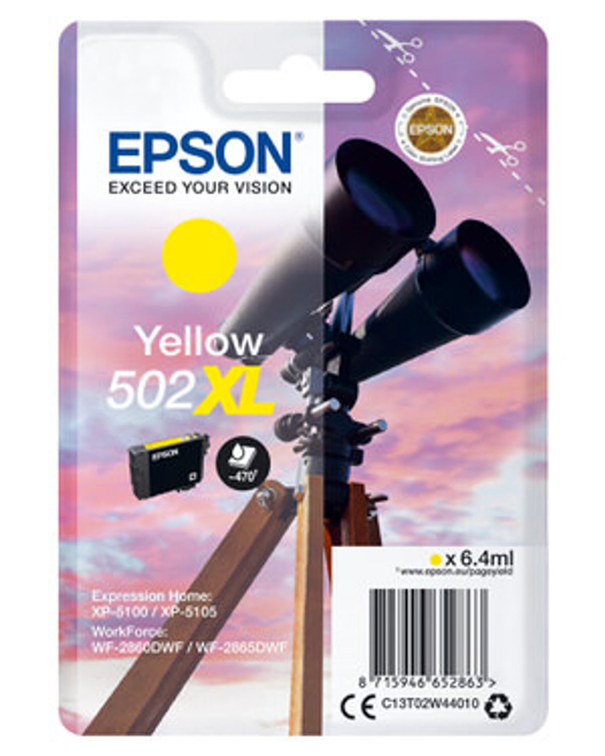 Epson 502XL Yellow Printerpatron Original