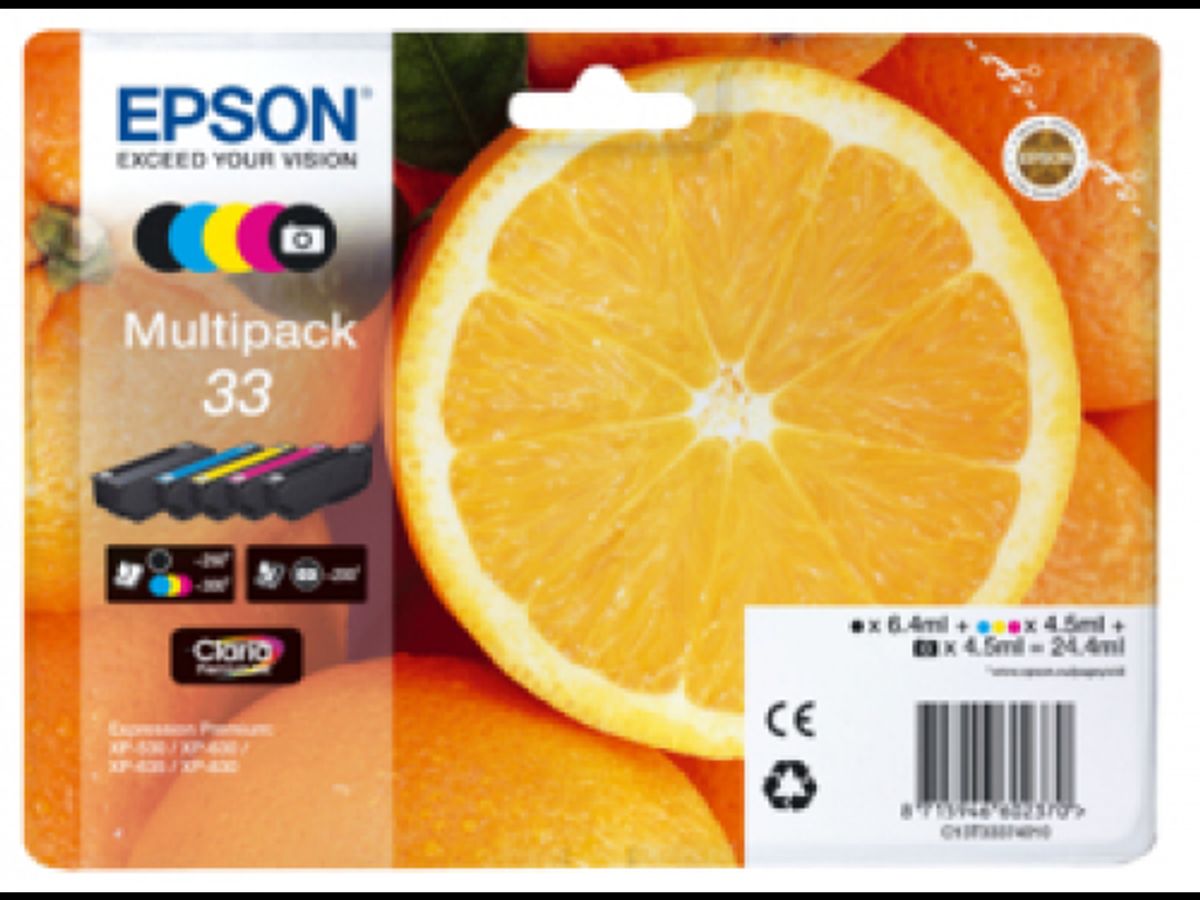 Epson Blæk 33 Sampak 5 Farver