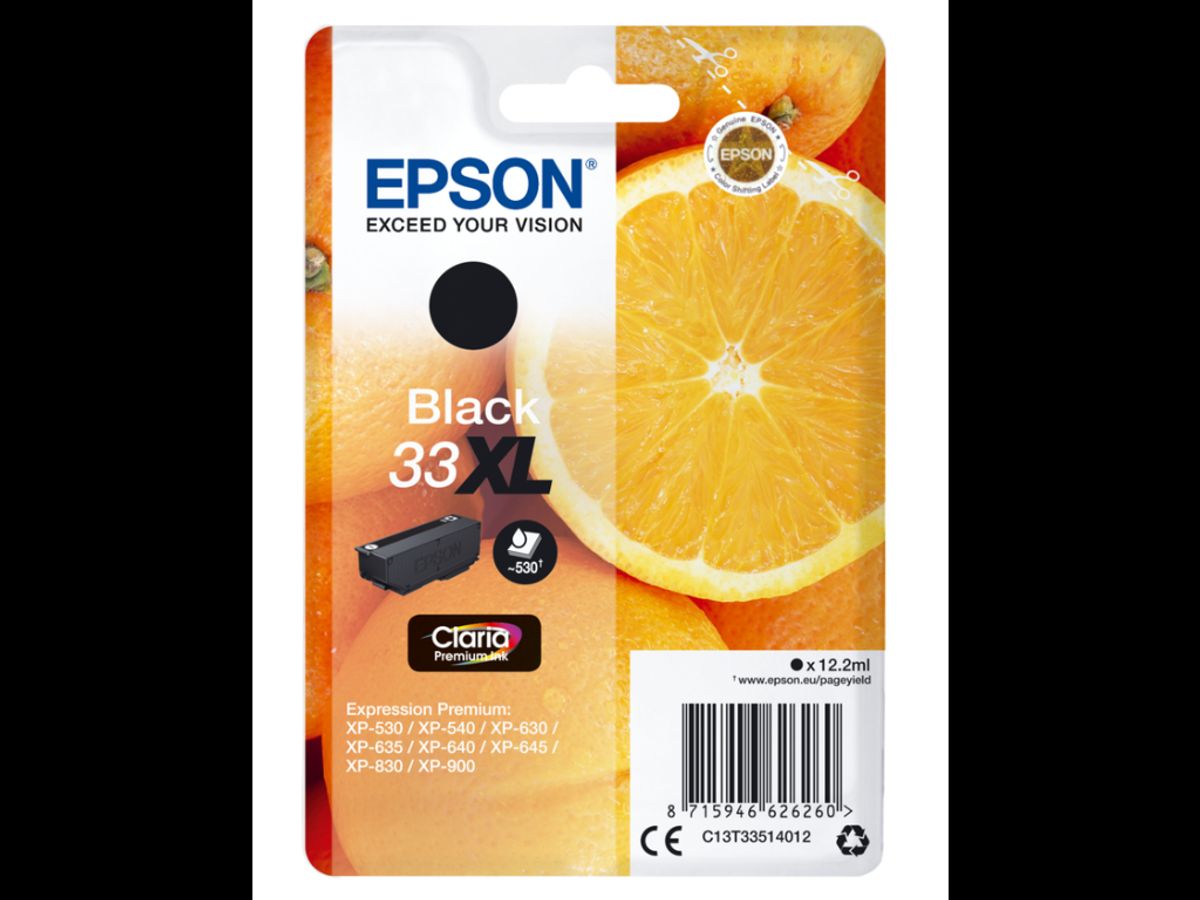 Epson Blæk 33xl Sort