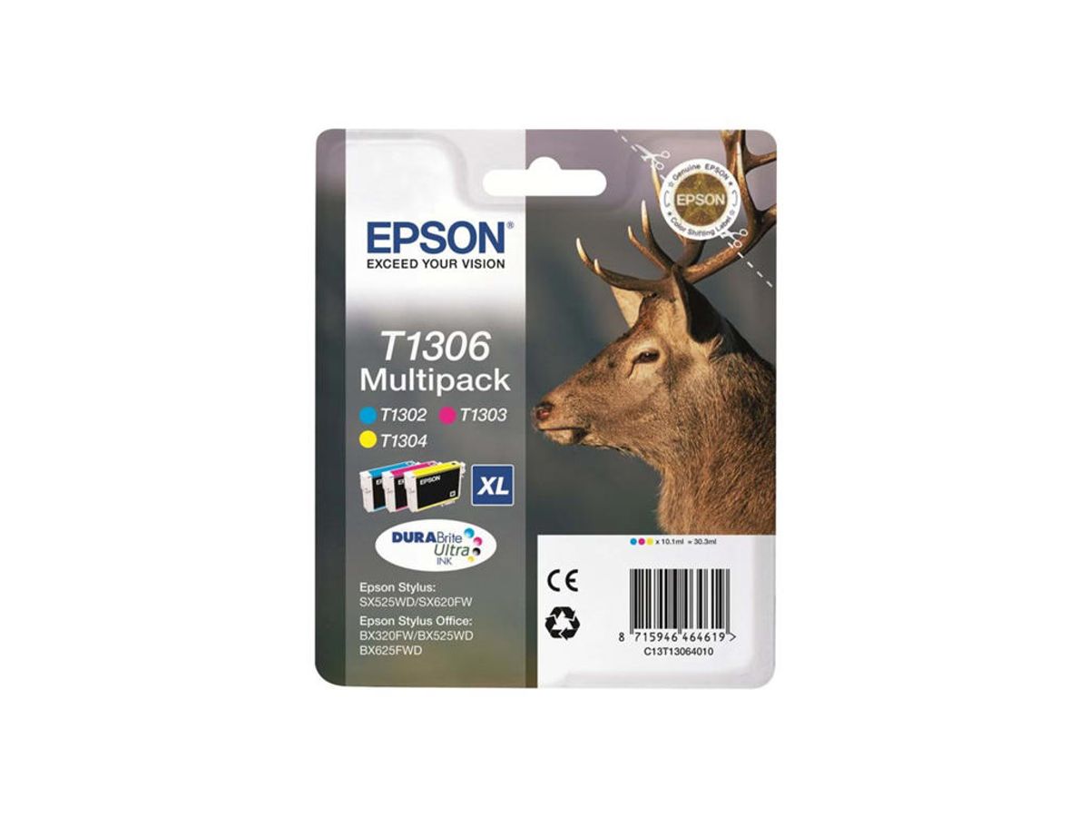 Epson Blæk T1306 XL CMY