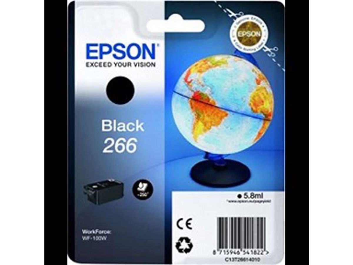 Epson Blæk T266 Sort