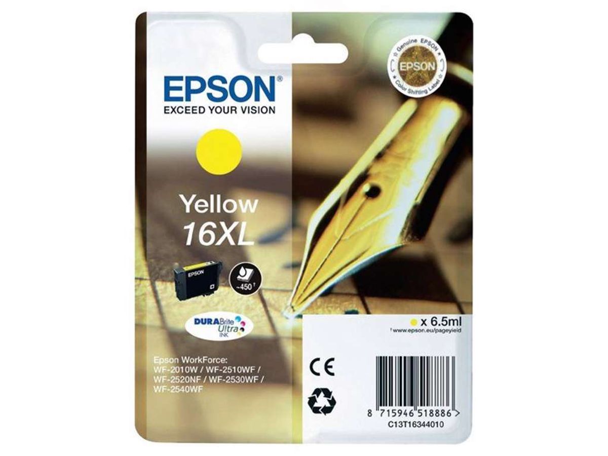 Epson Blækpatron 16xl gul