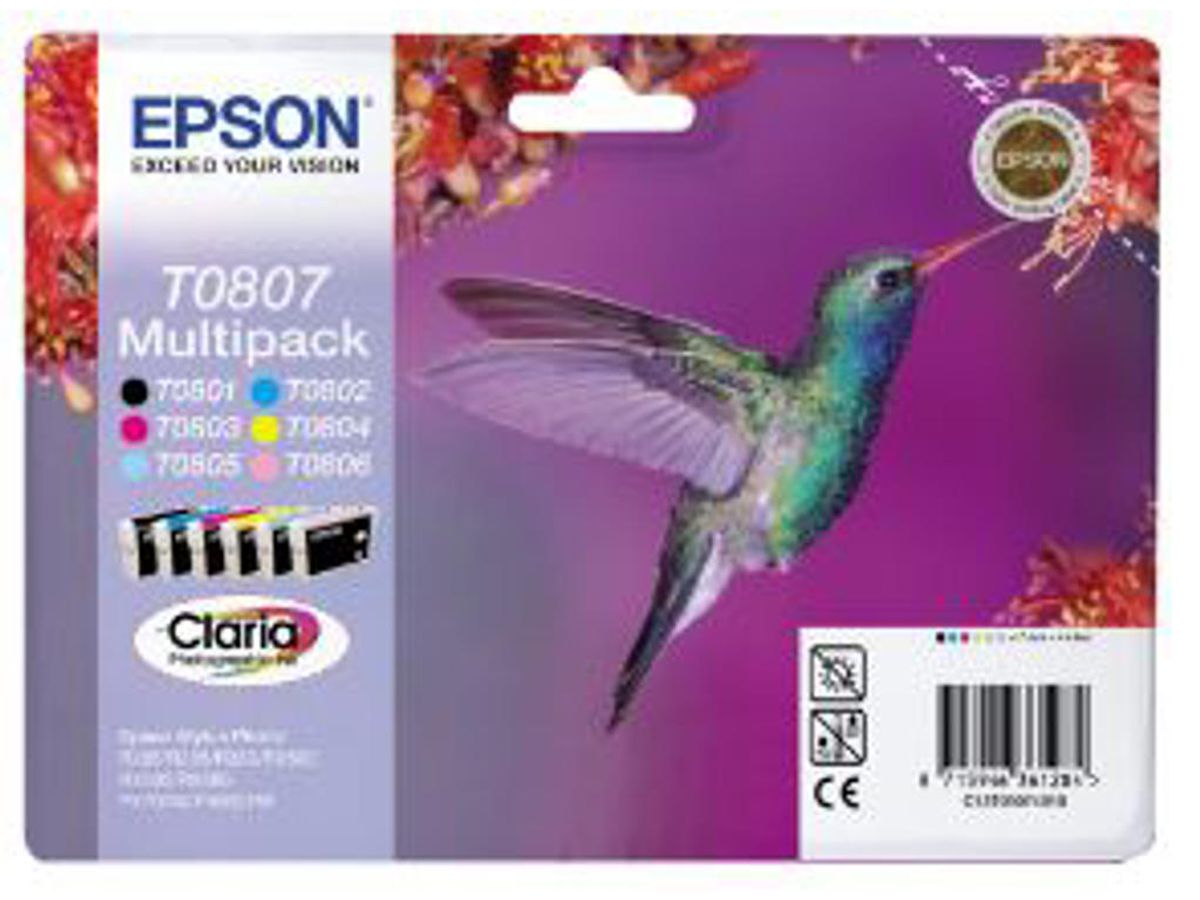 Epson Blækpatron T0807 Multipack