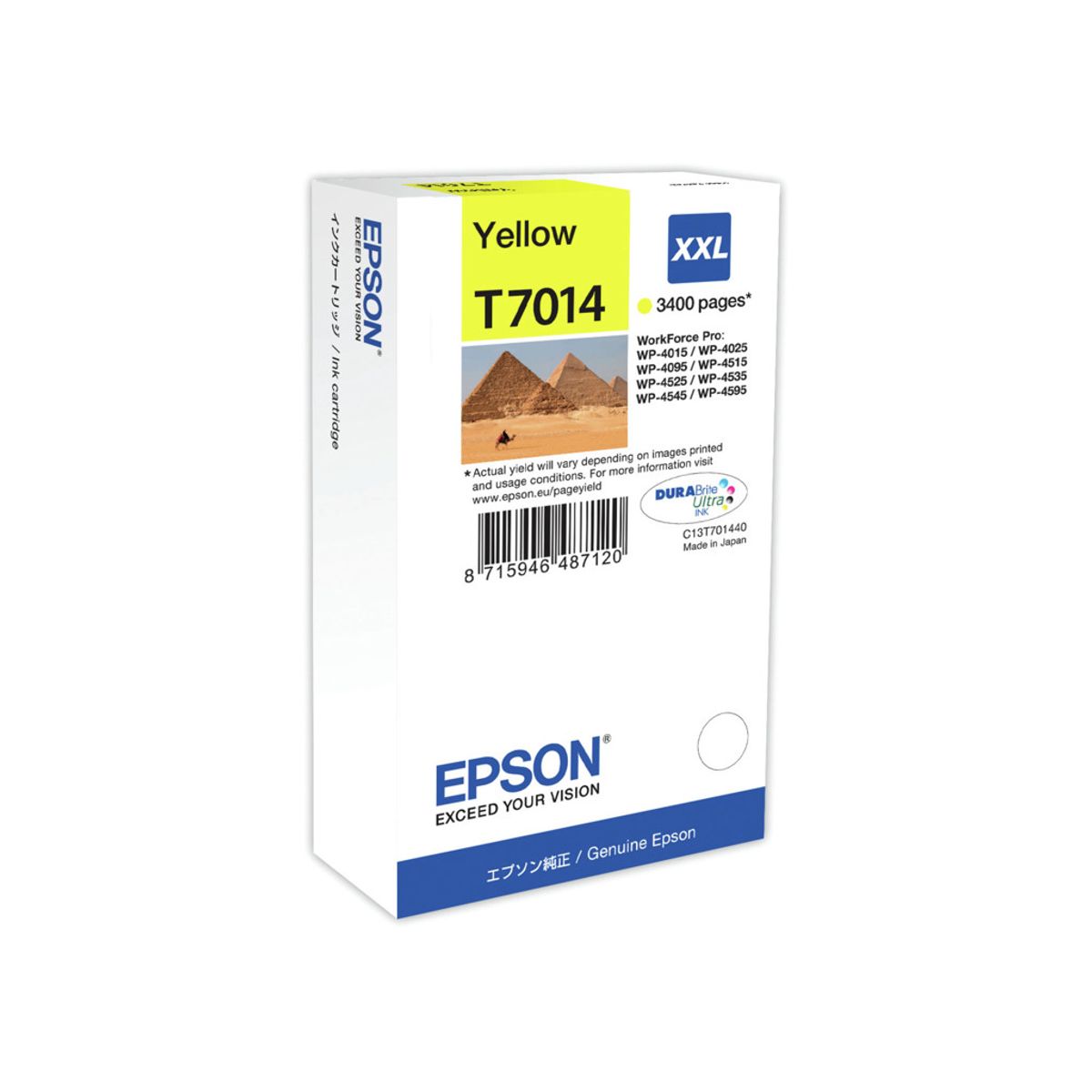 Epson Blækpatron T7014 Gul XXL