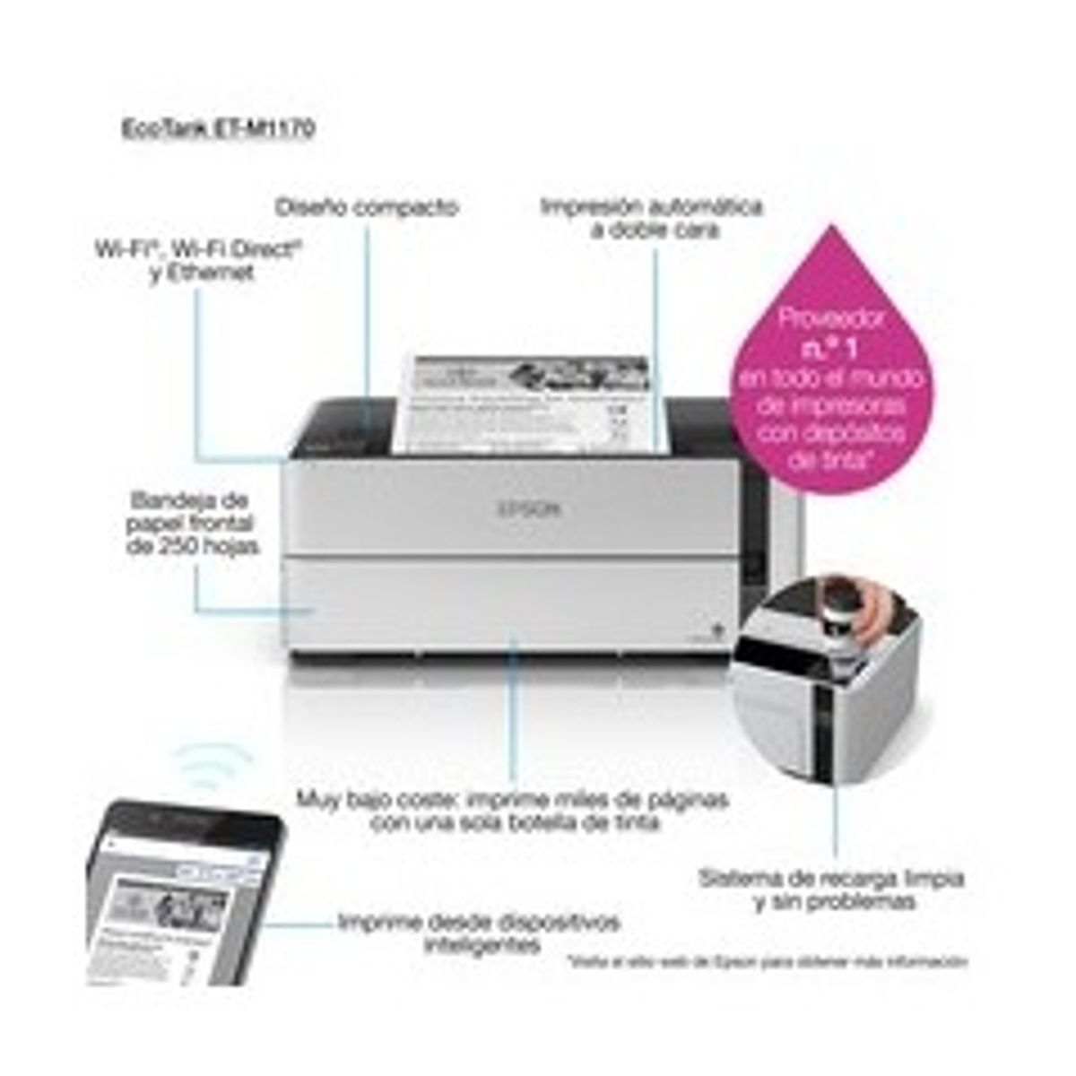 Epson EcoTank ET-M1170 Blækprinter