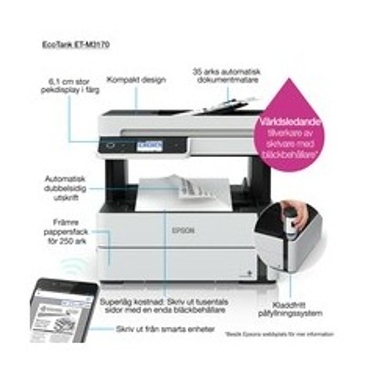 Epson EcoTank ET-M3170 Blækprinter