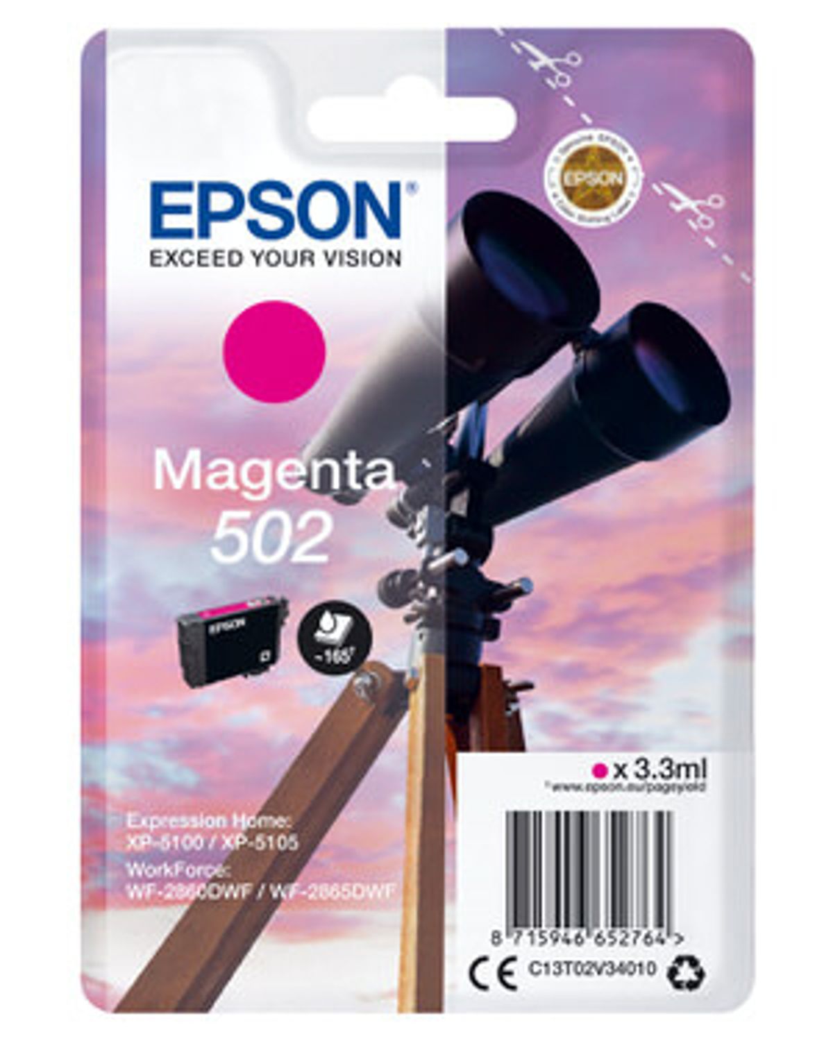 Epson No.502 Magenta Printerpatron Original