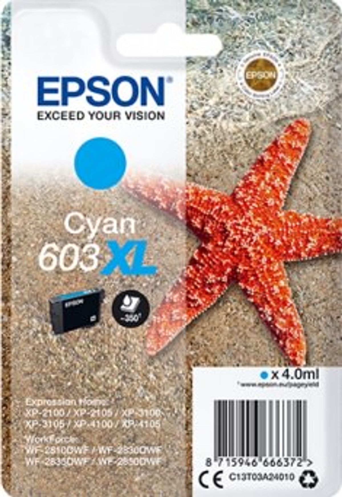 Epson No.603XL Cyan Printerpatron Original