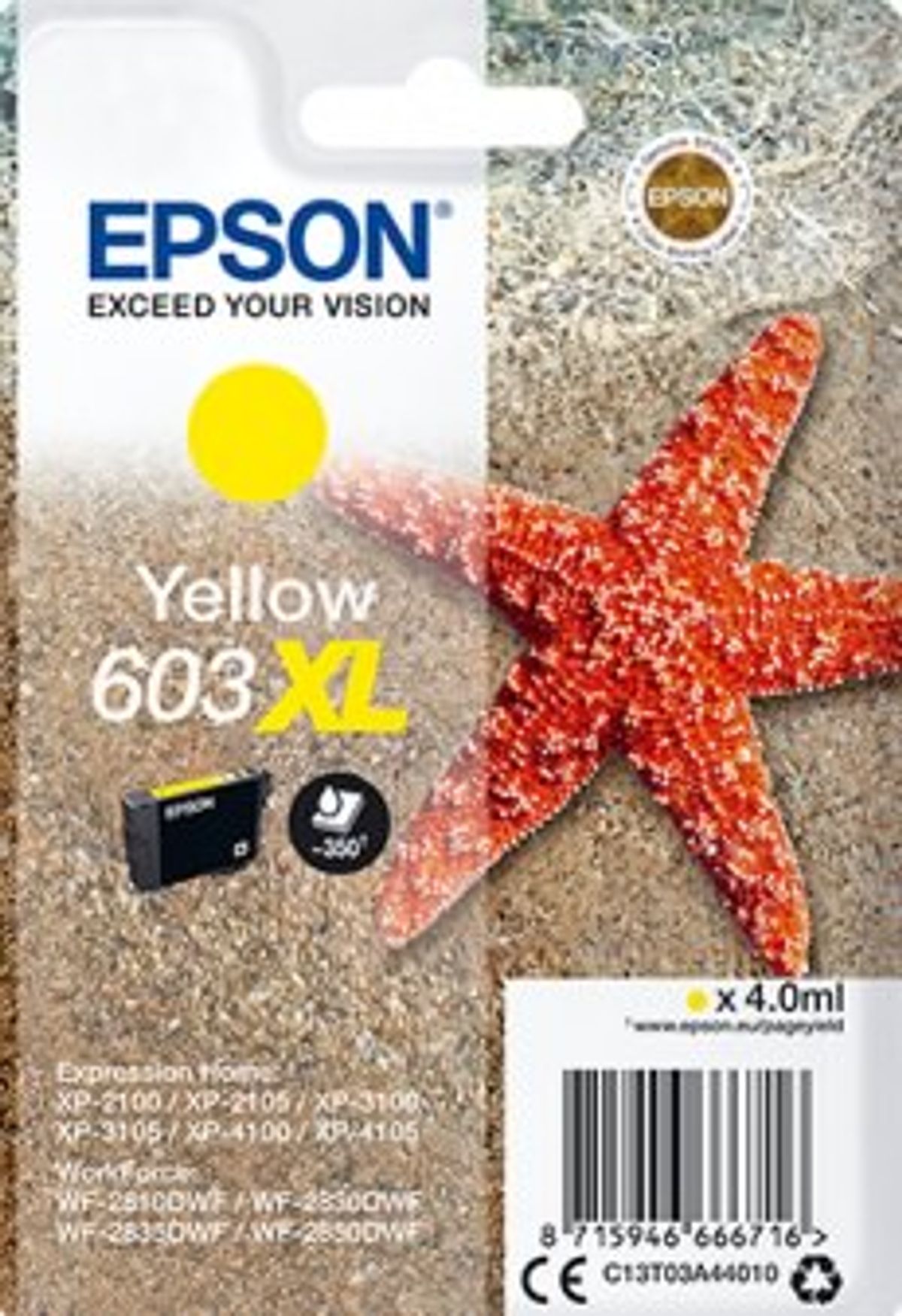 Epson No.603XL Yellow Printerpatron Original