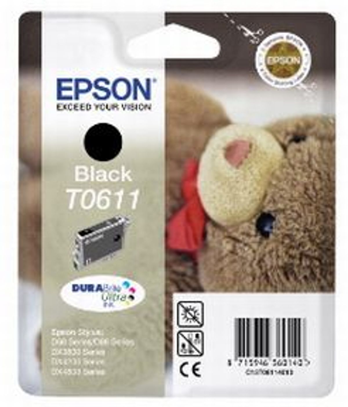 Epson T0611 BK - C13T06114010 Original - Sort 250 sider