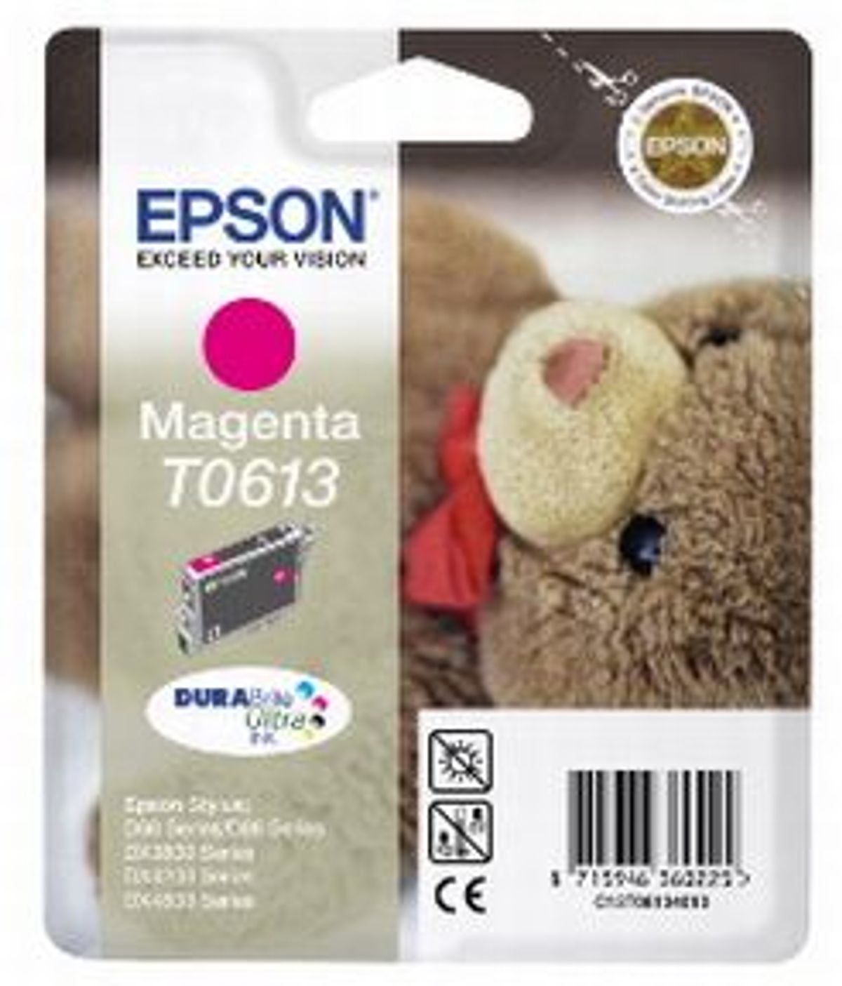 Epson T0613 M - C13T06134010 Original - Magenta 250 sider