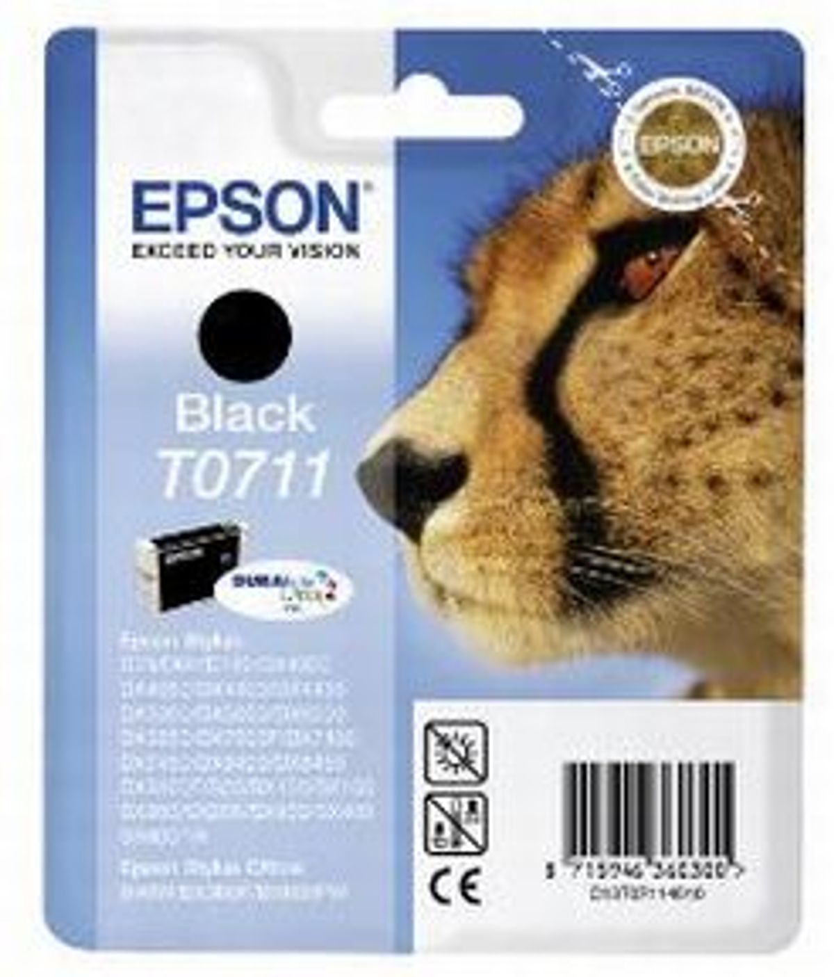 Epson T0711 BK - C13T07114012 Original - Sort 7,4 ml