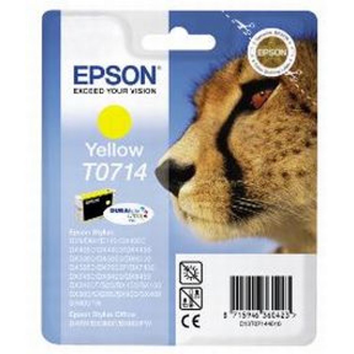 Epson T0714 Y - C13T07144012 Original - Gul 5,95 ml