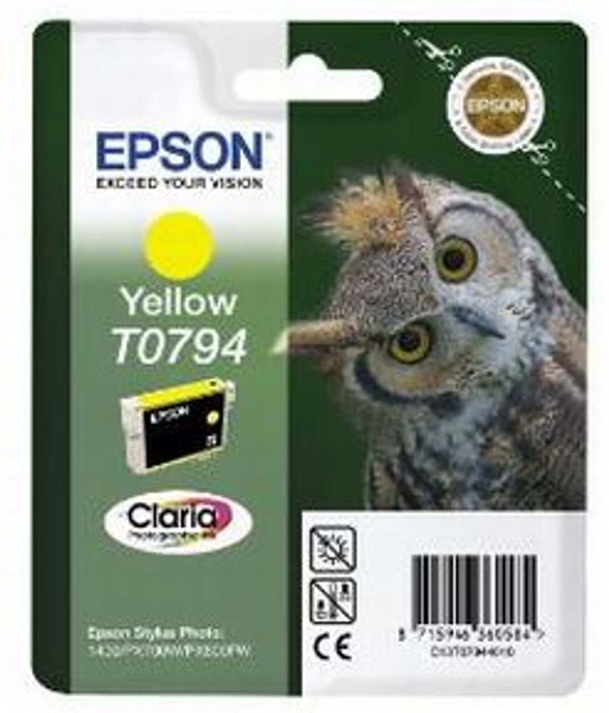 Epson T0794 Y (C13T07944010), Gul Blækpatron, Original