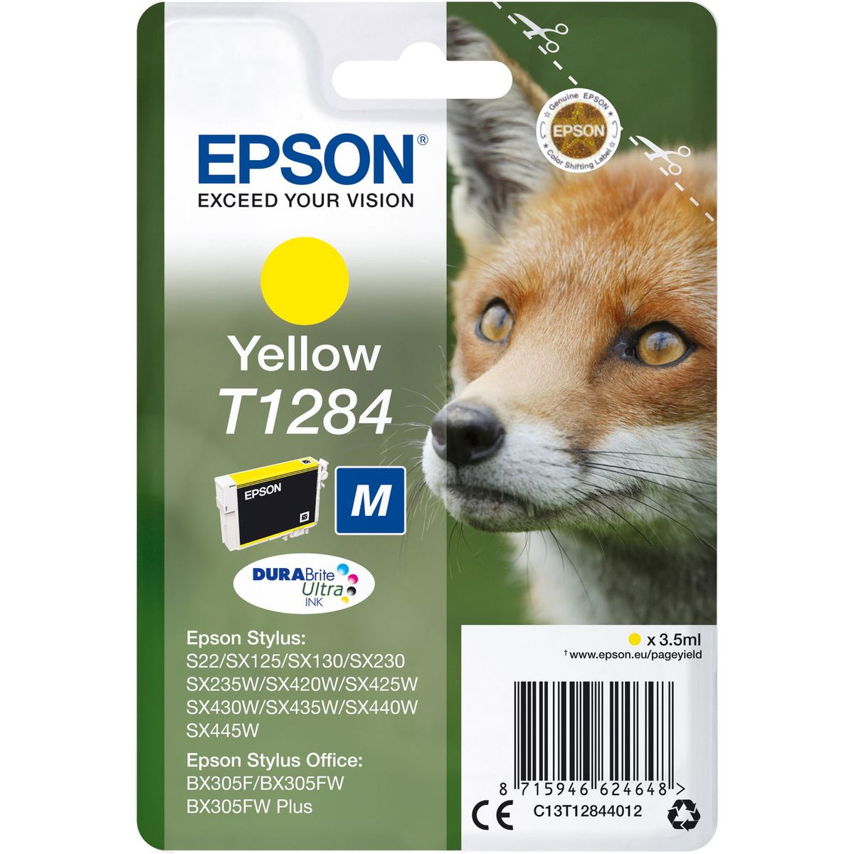 Epson T1284 blækpatron yellow