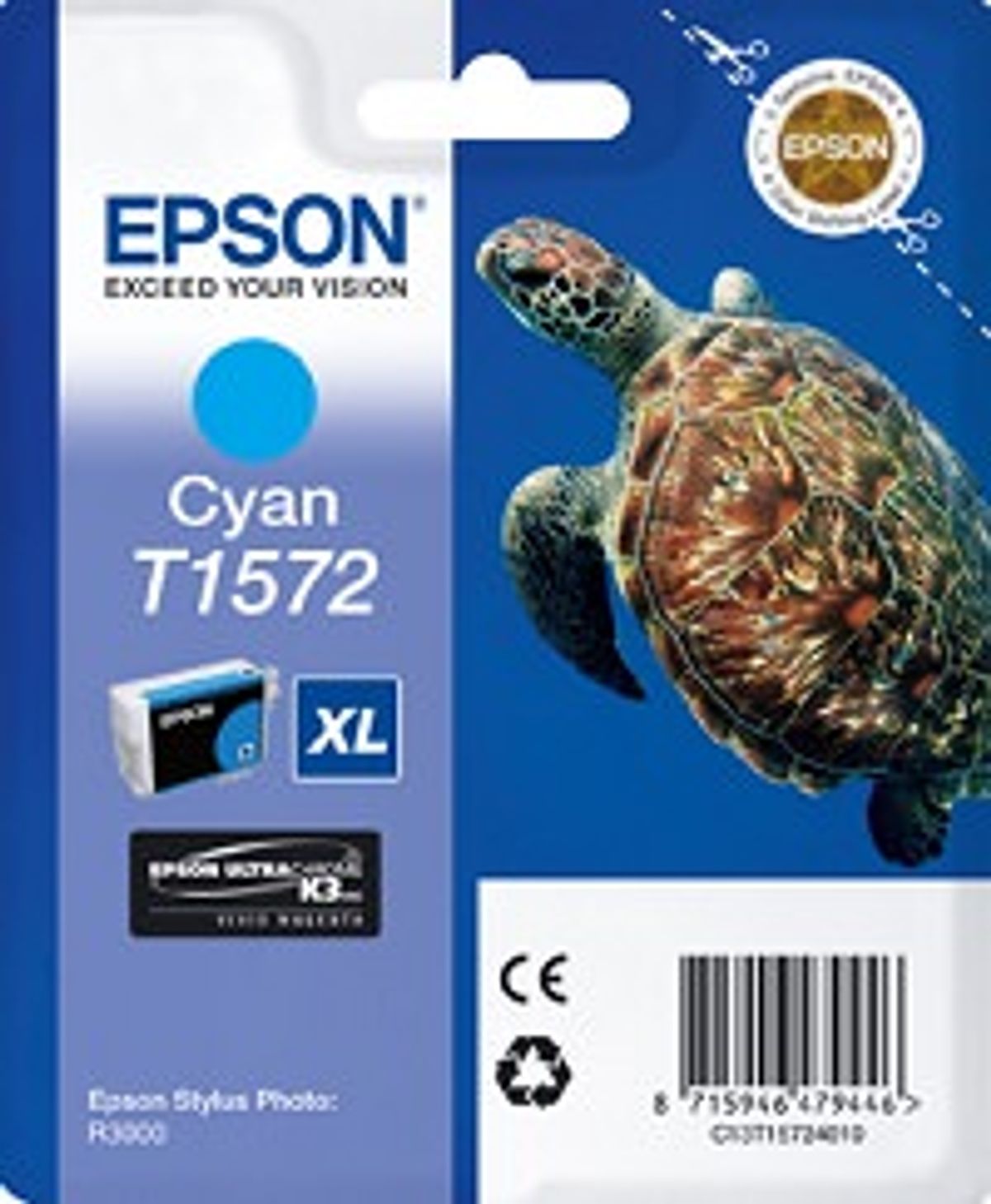 Epson T1572 Cyan Blækpatron Original