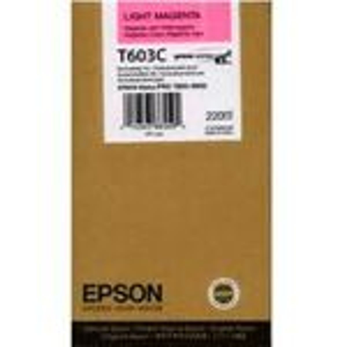 Epson T603C Lys Magenta Blækpatron HC Original