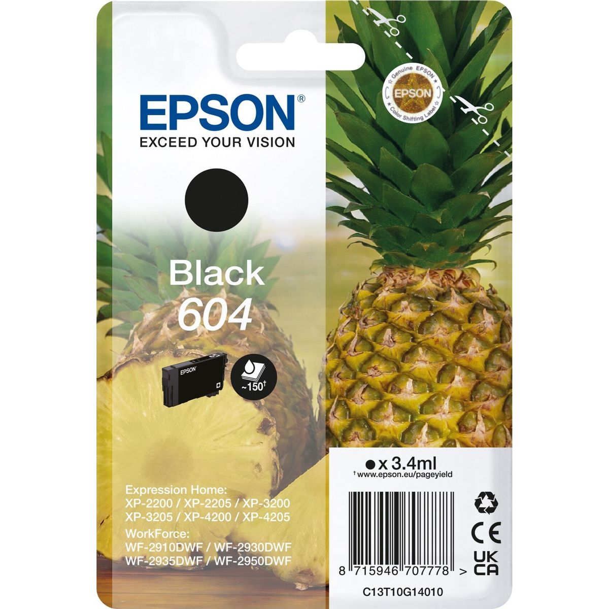 Epson - T604 Sort Blækpatron