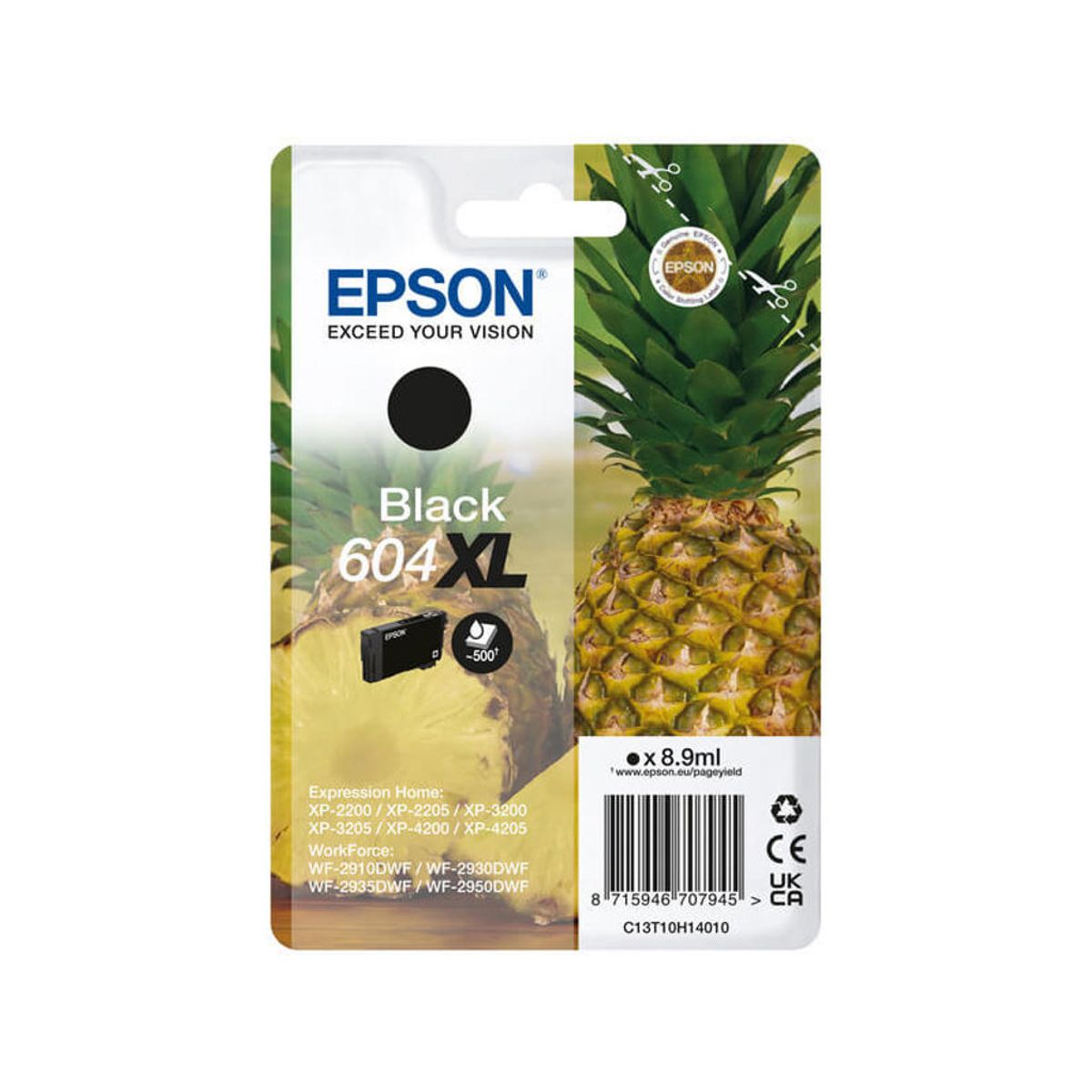 Epson T604xl Blæk Sort