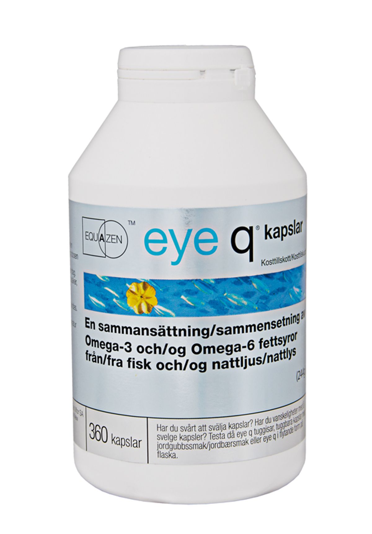 Equazen Fiskeolie EPA+DHA+GLA ( Tidligere Eye Q ) - 360 kaps.