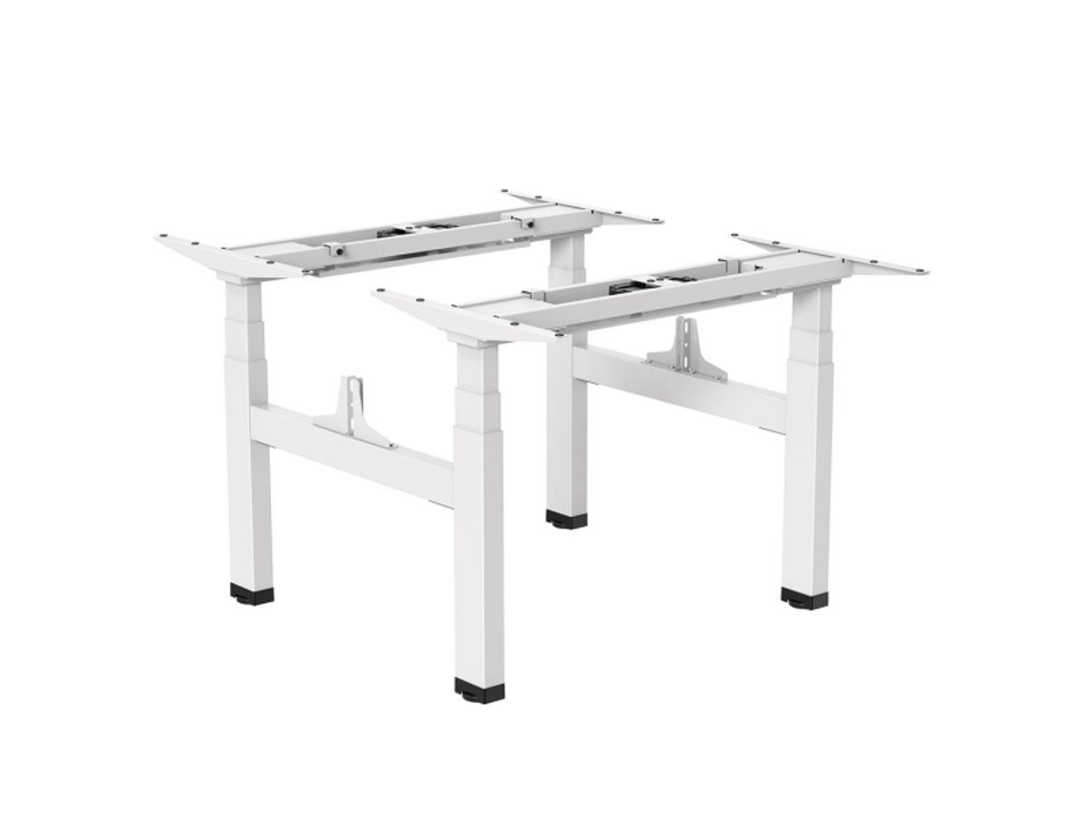 Ergo Office Er-404W Electric Double Height Adjustable Standing/Sitting Desk Frame Without Desk Tops White