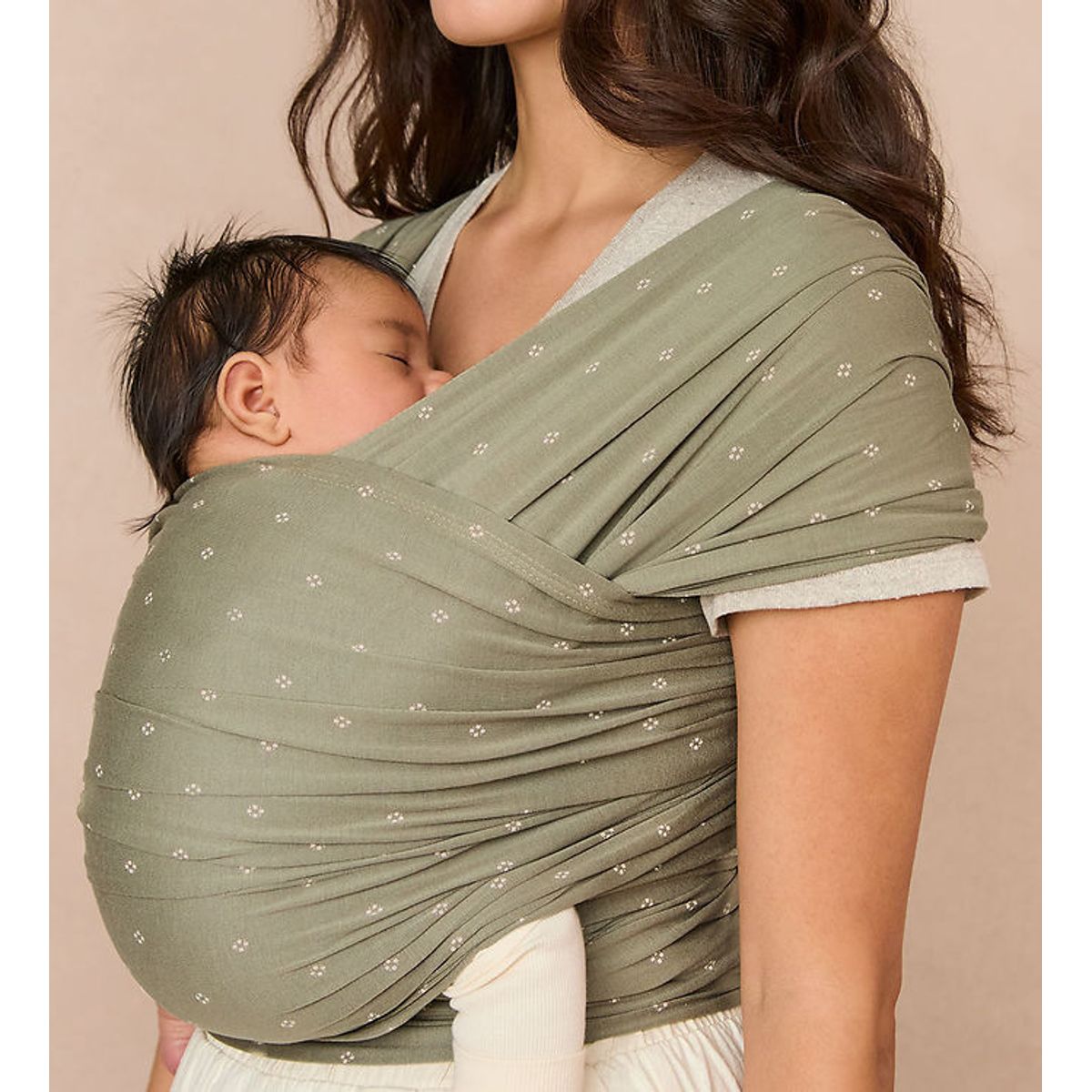 Ergobaby Strækvikle - Aura Wrap Knit - Olive Diamonds