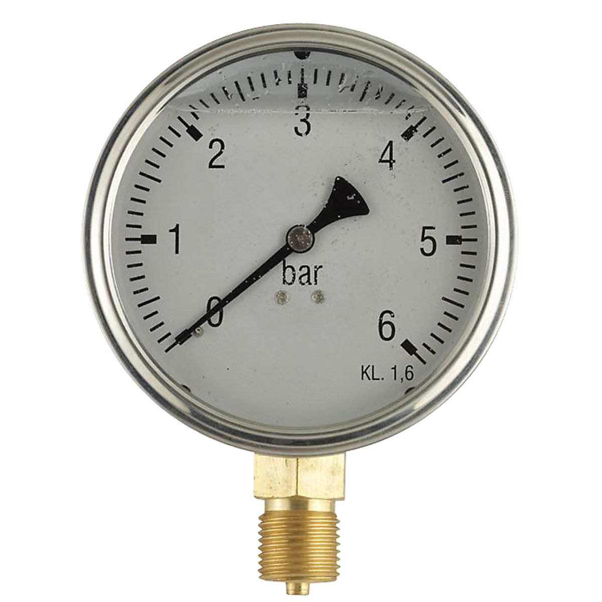 Erik Færgemann Vakuum-manometer Ø63 mm, 1/4'' (ned), glycerinfyldt, -1/+3 bar