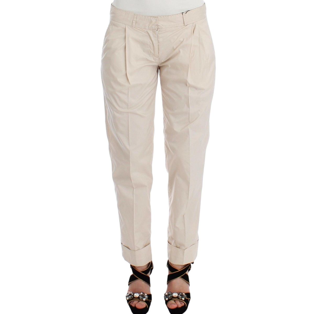 Ermanno Scervino Chic Beige Chino Pants - Elegance Redefined