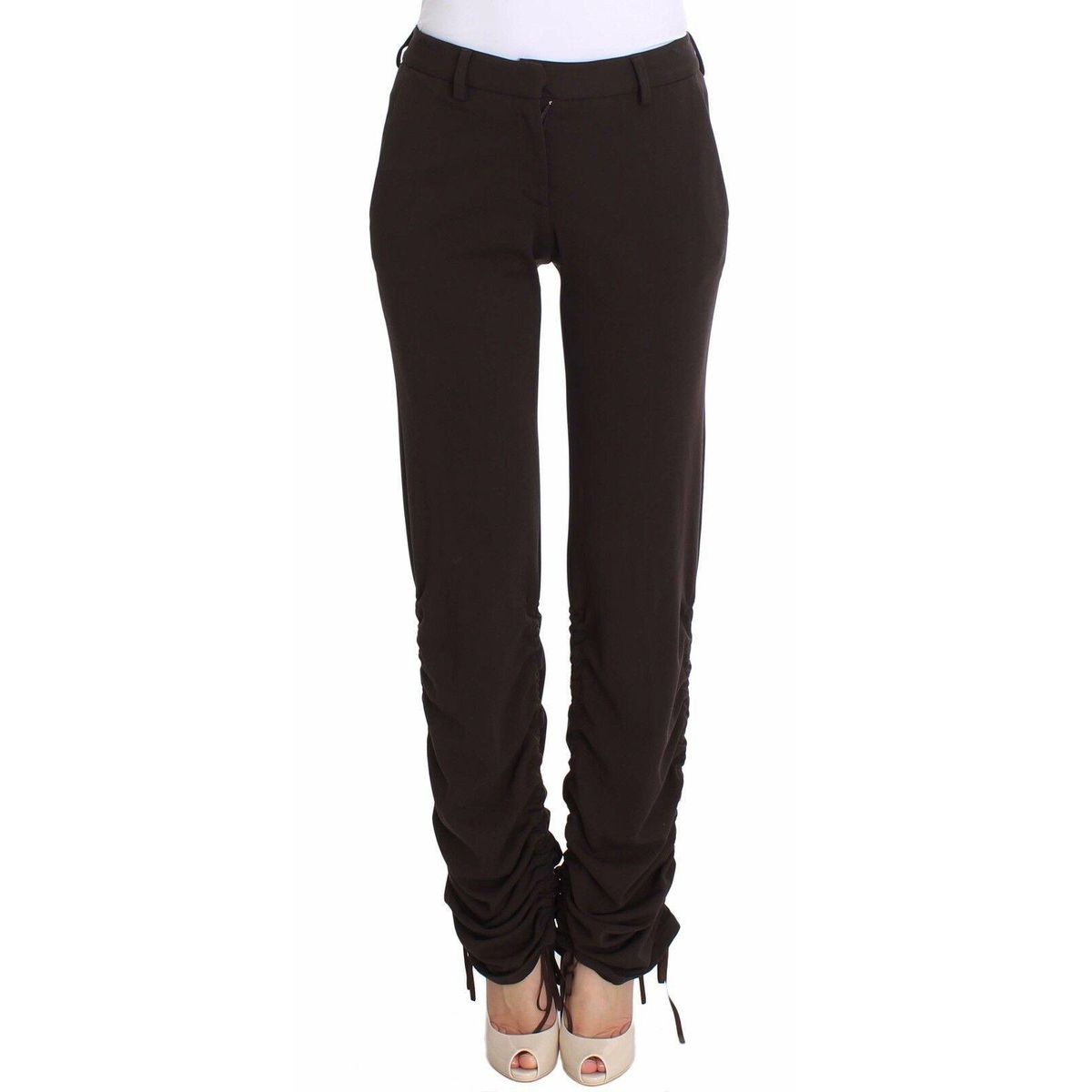 Ermanno Scervino Chic Brown Casual Trousers for Sophisticated Style