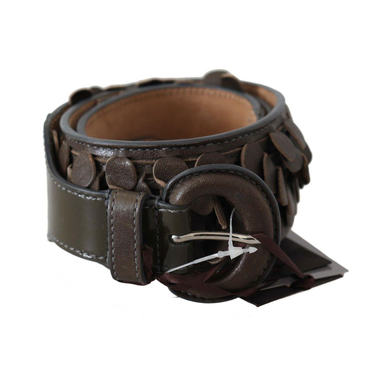 Ermanno Scervino Chic Brown Fringed Leather Fashion Belt