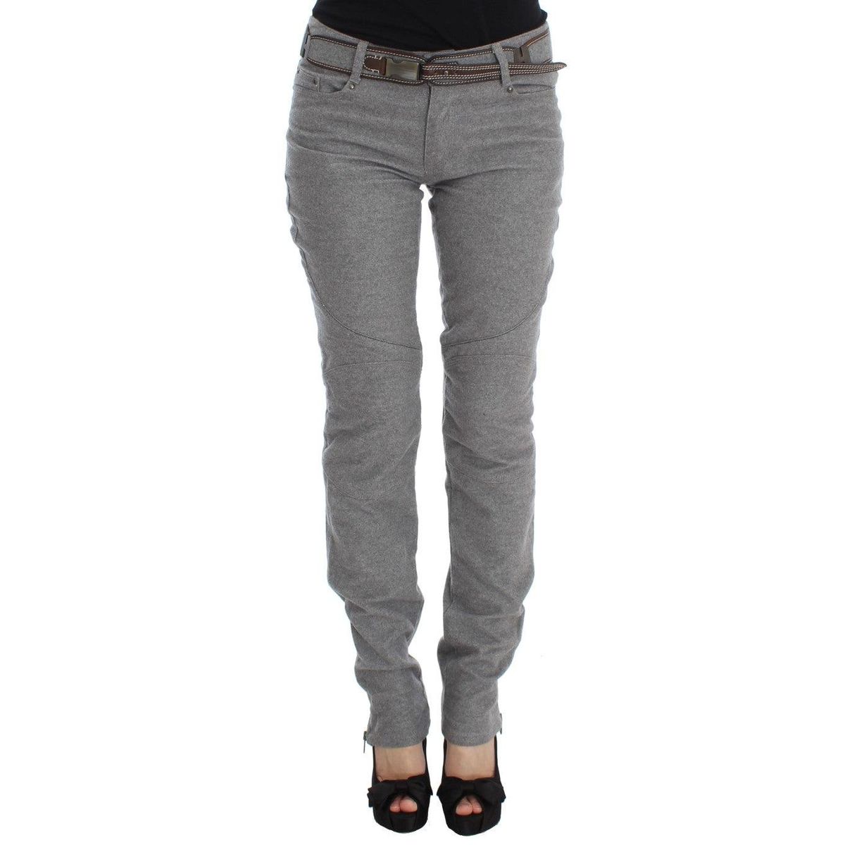 Ermanno Scervino Chic Gray Casual Cotton Pants