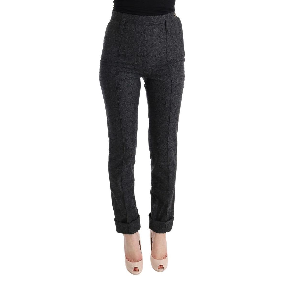 Ermanno Scervino Chic Gray Casual Skinny Pants