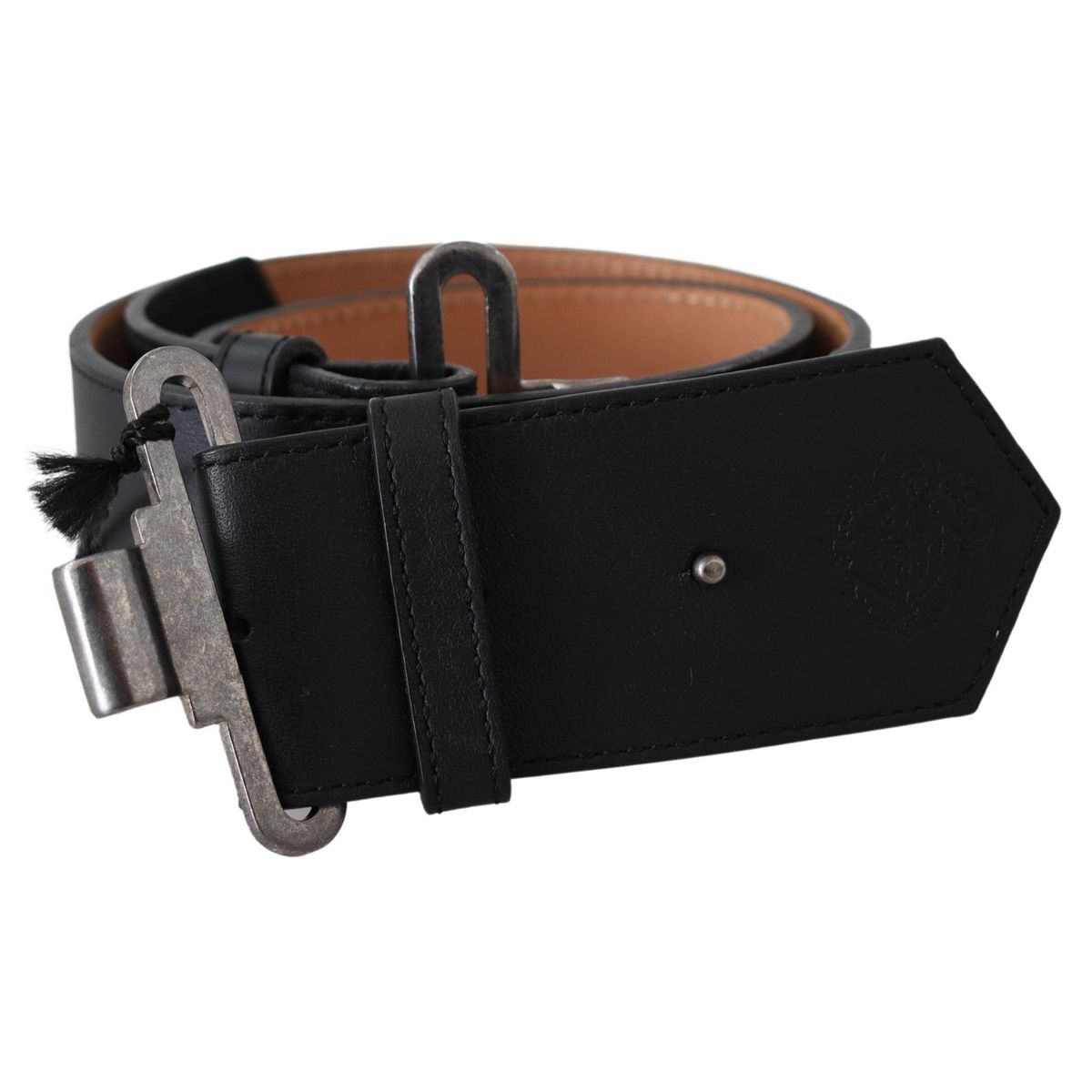 Ermanno Scervino Chic Leather Adjustable Black Belt