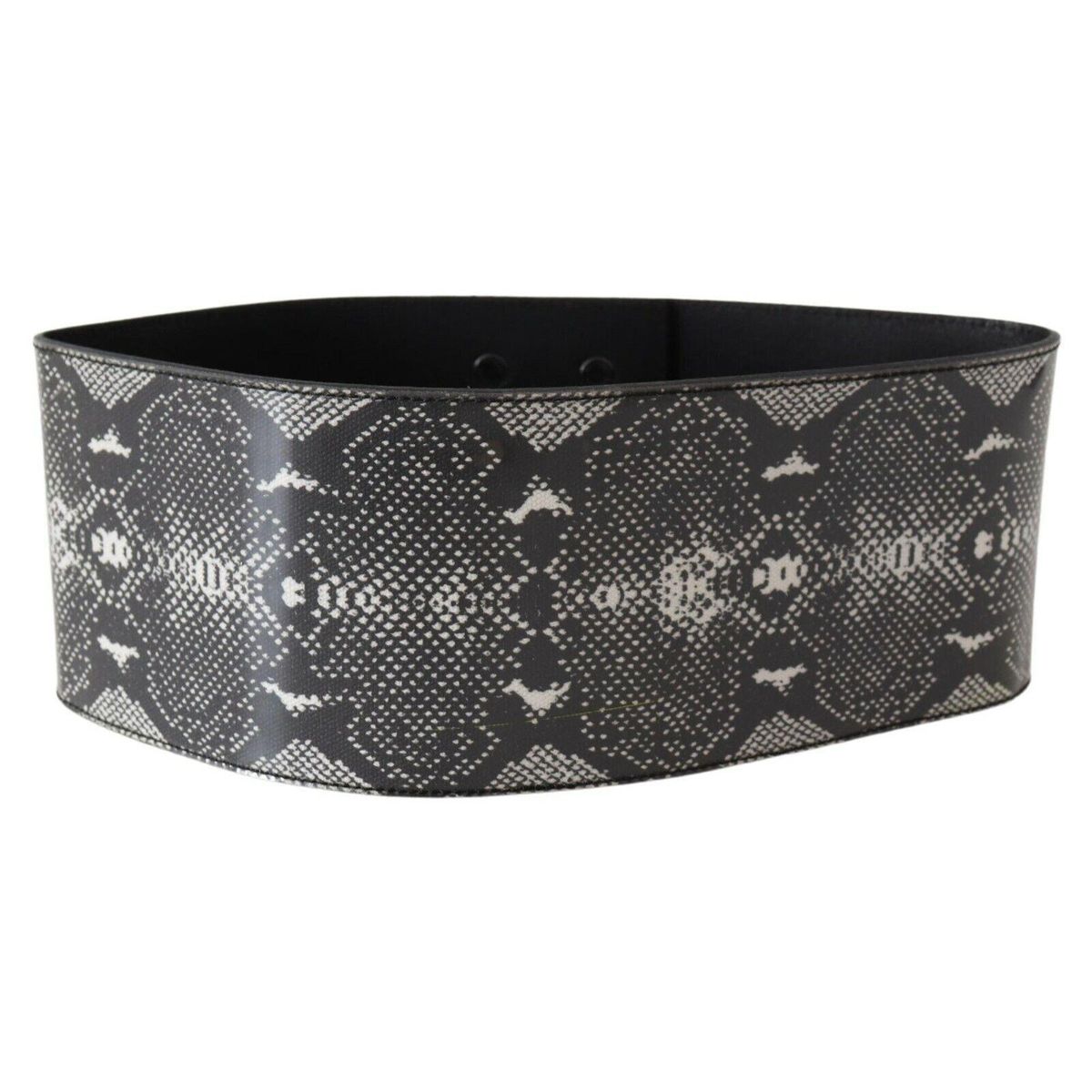 Ermanno Scervino Classic Snakeskin Motif Leather Belt